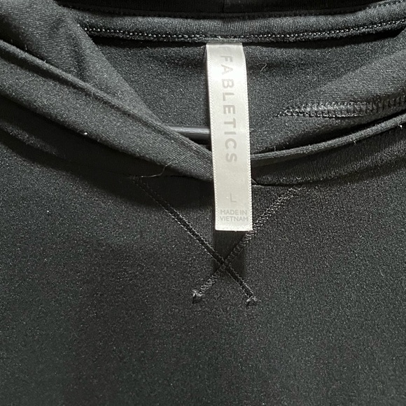 Fabletics Black Women's Cropped Hoodie - Picture 5 of 6